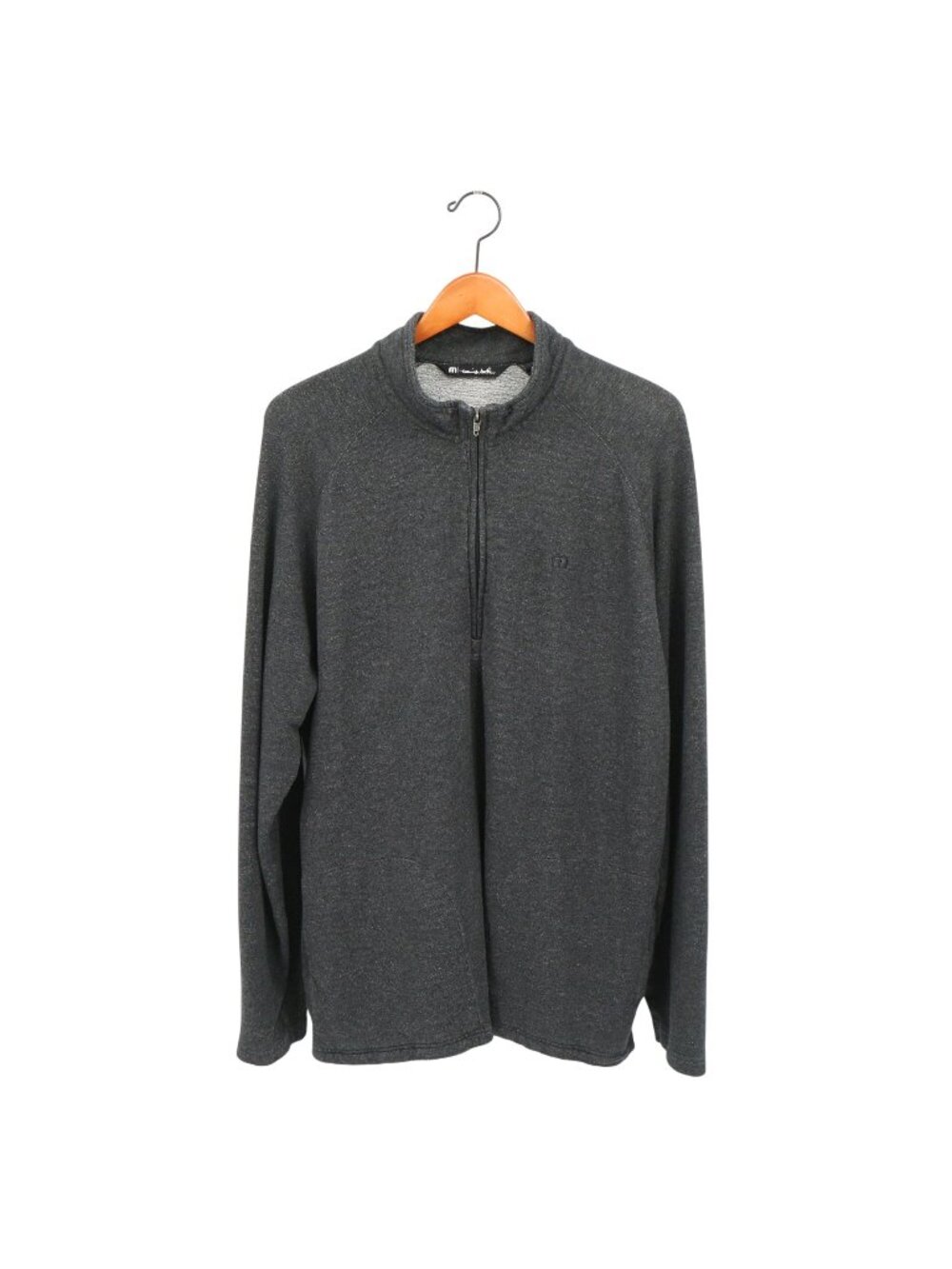 Travis Mathew Heathered Gray 1/4 Zip Pullover Sweatshirt Shirt XL